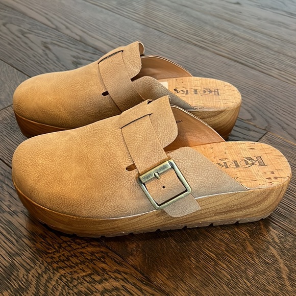 KorkEase Shoes Korks Frankie Boston Style Platform Mules Clogs